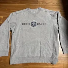 Eddie Bauer グレー ロゴ入り トレーナーのサムネイル
