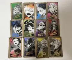 ヒロアカ 僕のヒーローアカデミア 原画展 箔押しクリアカード 12枚セット