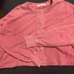 CPCM ピンク ボタン付きカーディガン