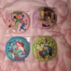 ディズニー刺繍缶バッチ　第2弾　4個セット