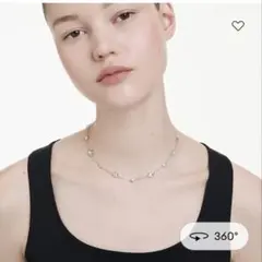 スワロフスキー　ネックレス　ラウンドカット