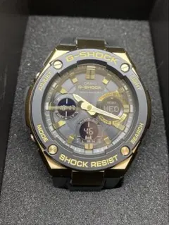 상태매우좋음 G-SHOCK GST-W100G 1AJF ゴールド電波ソーラー