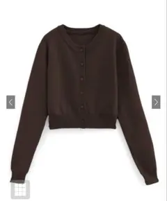 グレイル　GRL ショート丈ニットカーディガン[an1509] ブラウン