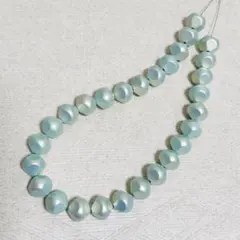 【1連】AQP01 アクアパールビーズ　大粒　水色　パステル　プリンセスカラー