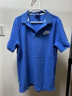 NIKE 青ポロシャツ