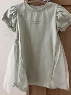 apres les cours チュールドッキングカットソーワンピース