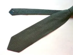 ❀ 美品　ジョルジオアルマーニ ネクタイ　ストライプ ドット 総柄　黒　秋　絹