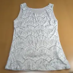 ホワイトレースタンクトップ