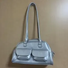 レディース ハンドバッグ Y2K かわいい 韓国 ショルダーバッグ シルバー
