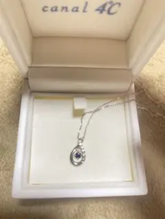 canal 4C シルバー しずく型ネックレス