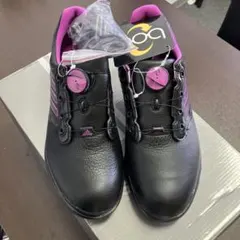 adidas ゴルフシューズ Boa ブラック ピンクのサムネイル