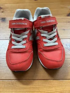 美品 new balance 赤 スニーカー 18cm