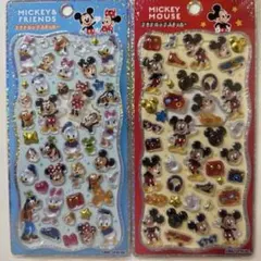 【正規品】プチドロップステッカー　ミッキー　ミッキーフレンズ　2枚セット