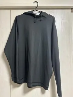 adidas グレー フード付き パーカー M