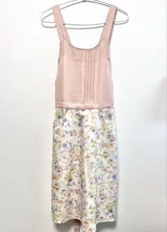 【新品未使用】Afternoon Tea LIVING エプロン 花柄 ピンクのサムネイル