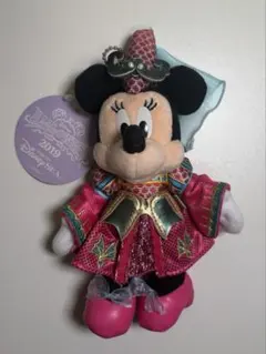 ミニー　ぬいぐるみバッジ　ハロウィン