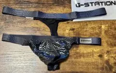 【未使用】G-STATION ダブルウエストバンド Tバック ブラック L