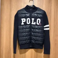 Polo Ralph Lauren ネイビー ジャケット ダウン　ニット　130