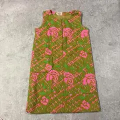 昭和レトロ スペリア 花柄ニットワンピース 60s 70s ヴィンテージ　古着