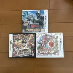 3DSソフトセット 超忍者大戦 JUMPスーパースターズ 太鼓の達人
