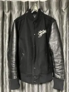 NineMicrophones ナインマイクロフォンズ 袖 レザー スタジャン