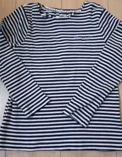 クレードスコープ　裾スカラップTシャツ　カットソー　ボーダー　110　長袖