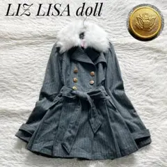 極美品✨リズリサドール Y2K ファージャケット 希少 ブラック ゴールド