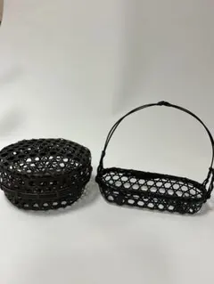 竹製 菓子器・喰籠 セット