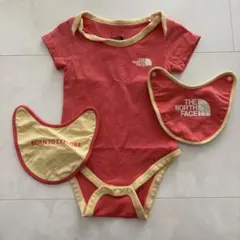 ノースフェイス　ロンパース　ボディスーツ スタイ付き　80