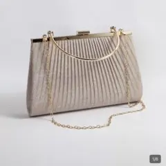 パーティバッグ　ゴールド　チェーンつき