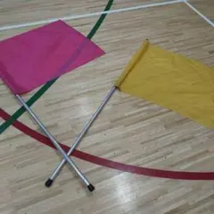 【＠奏楽さま専用】フラッグ青色セットとポール単品