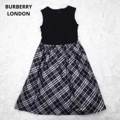 ✩美品✩ バーバリー ロンドン ノースリーブワンピース ノバチェック シルク混