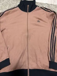 Adidas ブラウンワッフルトラックジャケット