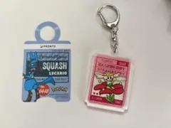 プロント　ポケモン フラベベ アクリルキーホルダー　ルカリオ　タグ