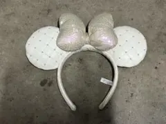 リボン付きホワイトカチューシャ ディズニー