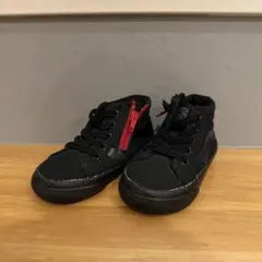Vans ブラック ハイカット ベビーシューズ