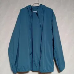 美品ユニクロポケッタブルUVカットパーカXLブルー