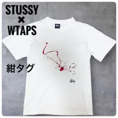Stussy WTAPS DRIP TECHNIQUE 90s 紺タグ Tシャツ