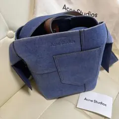 acnestudios アクネ デニム musubi ブルー バッグ レア 希少のサムネイル