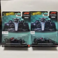 ホットウィール F1 メルセデス #44 #63 2台セット