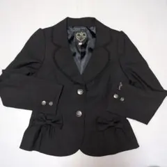 150★メゾピアノ★リボン＆レース付き！ジャケット★フォーマルにも！