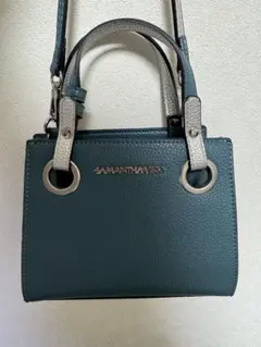 値下げ⭐️ サマンサヴェガ　ブルーシルバー　2wayバック