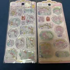 ハローキティ マイメロディ ウォーターシール　キラキラシール