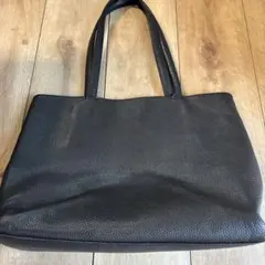 HashTag トートバッグ 黒 本革 内側ベロア 高級感 肩掛 ハッシュタグ