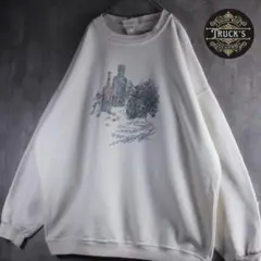 SP古着　90sヴィンテージスウェットUSA製　 白　オーバーサイズ　XL