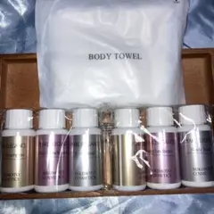 ミキモトヘアシャンプーヘアコンディショナーボディソープ2セットボディータオル1枚