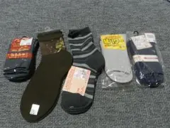 レディースソックス　6足　絹　ゆったり　秋冬