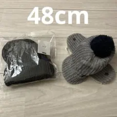 ベビー　キッズ帽子　48cm スリコ　新品　フライトキャップ　着画あり