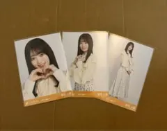 愛宕心響 乃木坂46 生写真 ビッグボウタイブラウス 3種　コンプ