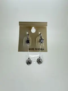Swarovski ピアス　ハンドメイド